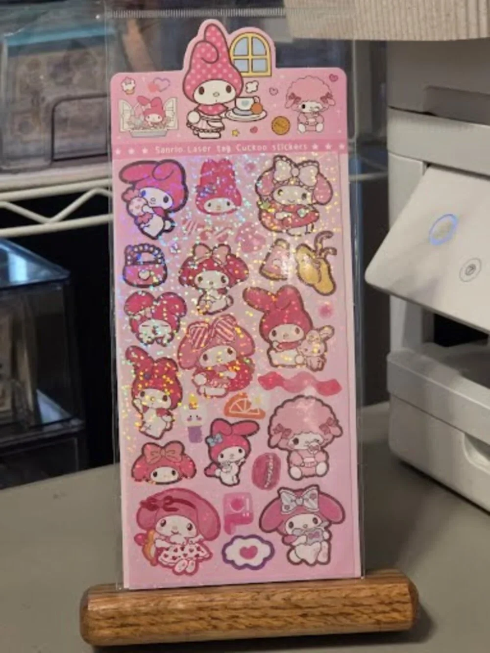#MEL-2525 My Melody Laser Sticker Sheet